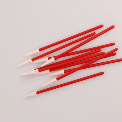 100pcs haftet industrieller Gebrauch rote pp. Mini Pointed Foam Swab For-Kopfhörer-Reinigung