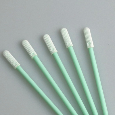 70mm Doppeltes strickten flachen Mini Head Polyester Swab Applicator mit pp. haften