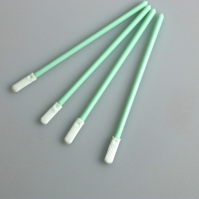 70mm Doppeltes strickten flachen Mini Head Polyester Swab Applicator mit pp. haften