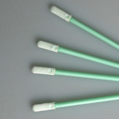70mm Doppeltes strickten flachen Mini Head Polyester Swab Applicator mit pp. haften