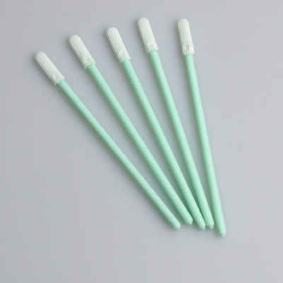 70mm Doppeltes strickten flachen Mini Head Polyester Swab Applicator mit pp. haften