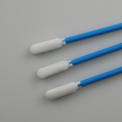 93mm wischt fusselfreie industrielle Schaum-Reinigung Stock-blauen Griff auf