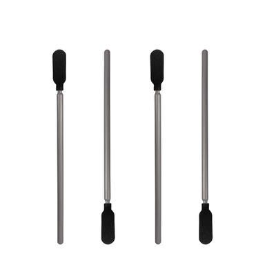 Fusselfreier industrieller Gebrauch schwarzer Cleanroom-Schaum-Putzlappen mit Grey Stick