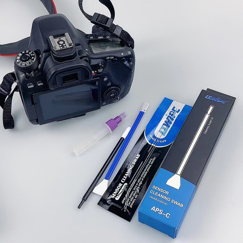 Kamera-Objektiv-Reinigungskit Wiederverwendbarer ungiftiger Sensor-Swab-Set für einfache Staubentfernung