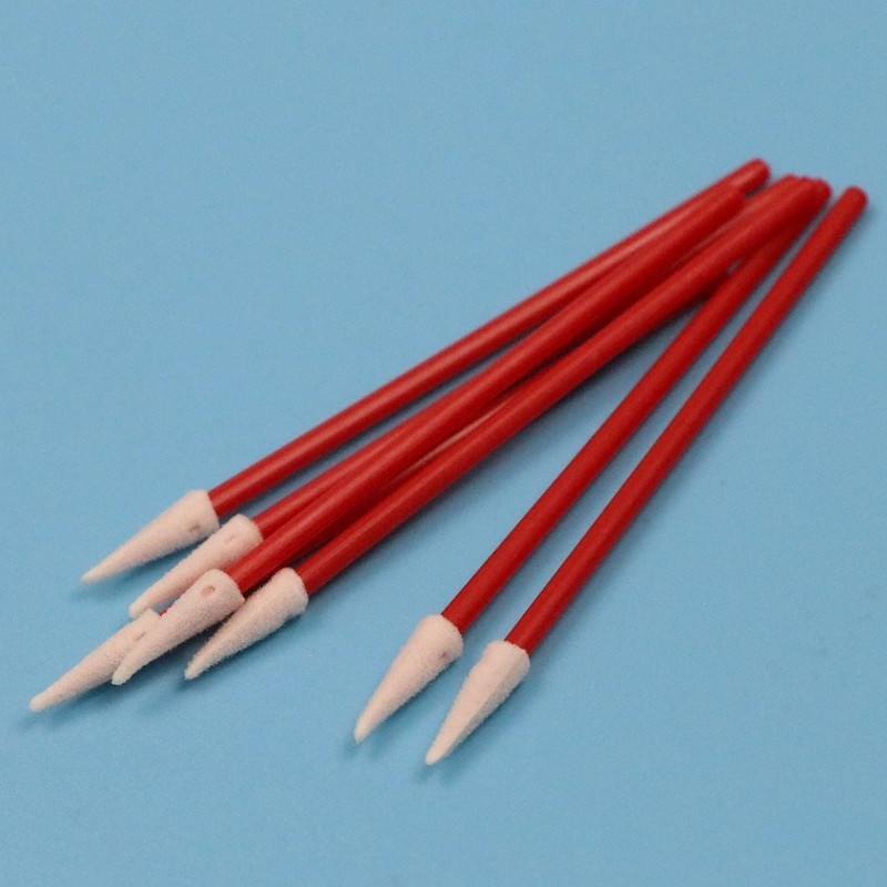 TX750 Lint-freier Mini-Sponge-Stick Kleiner Autoreiniger Komprimierter Reinraum-Schaum-Swab mit rotem Griff