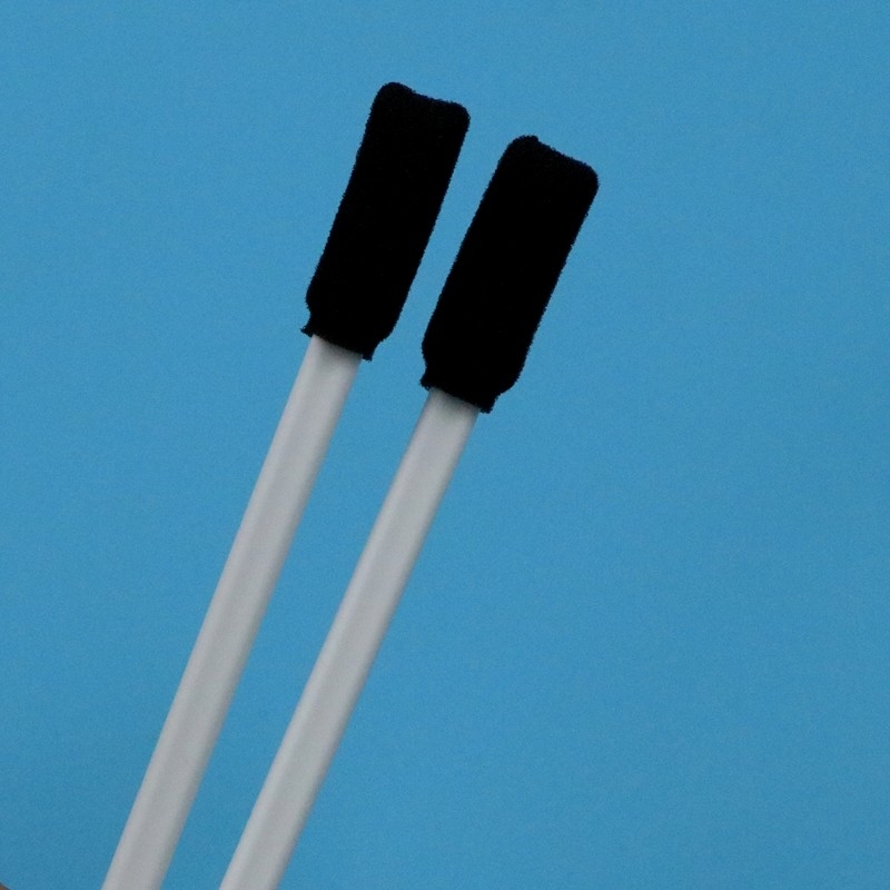TX712 Lint-freier schwarzer Quadrat-Schwamm-Stick Weißer Griff Rechteckiger Reinraum Schaumspülspülspül für die Reinigung des Druckers