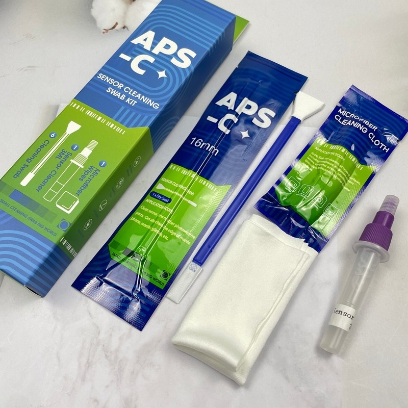 16mm APS-C Kamera Sensor Reinigung Kit 3-in-1 Abstrichspülungen Einzelverpackung CMOS / CCD Reinigungsmittel