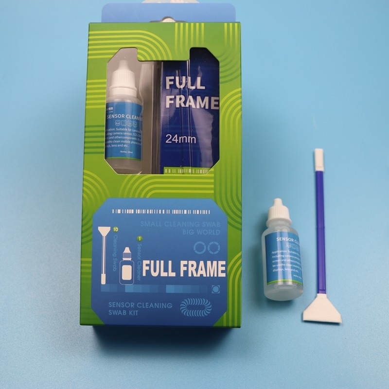 2 in 1 Lint-freie Kamera Reiniger Mikrofiber Sensor Swab Vollformat Kamera Reinigung Kit mit Flüssigkeit