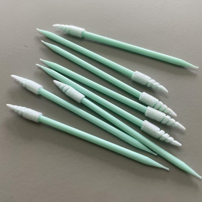 TX751 Spirale Schaum Spitze Swab für Slot Gap Staub entfernen Kleine Anwendung Stick