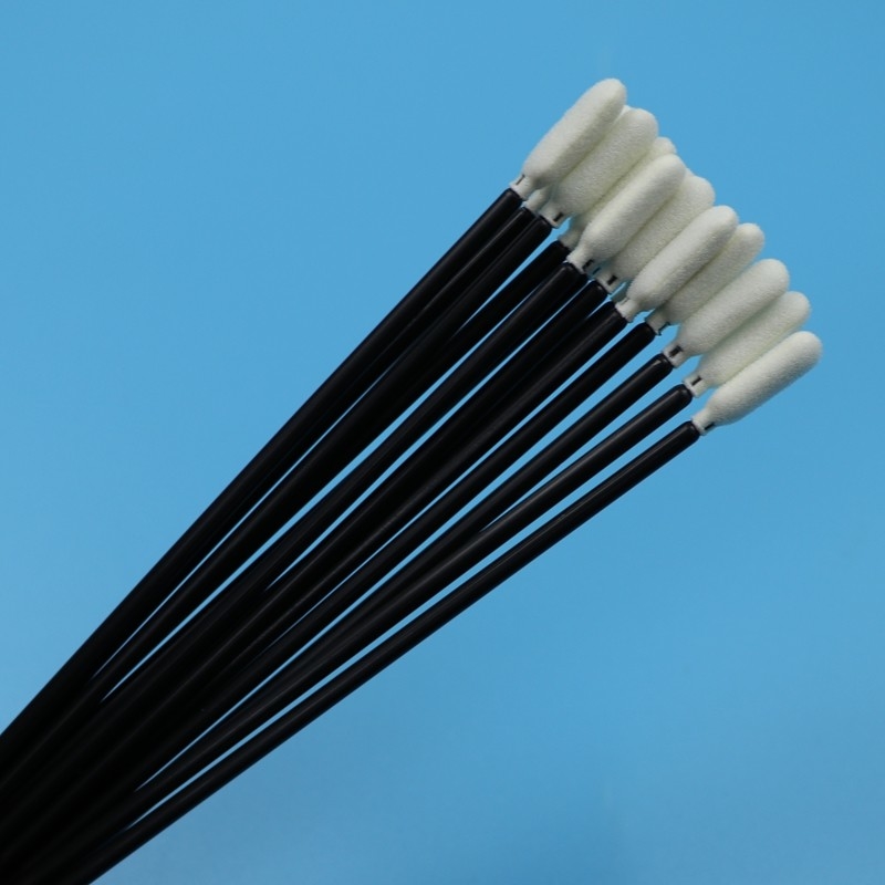 TX740 Lintfreier 6,5 &quot;Langer schwarzer Griff Schwamm Reinraum-Swab Auto Reinigungsschaum-Swab