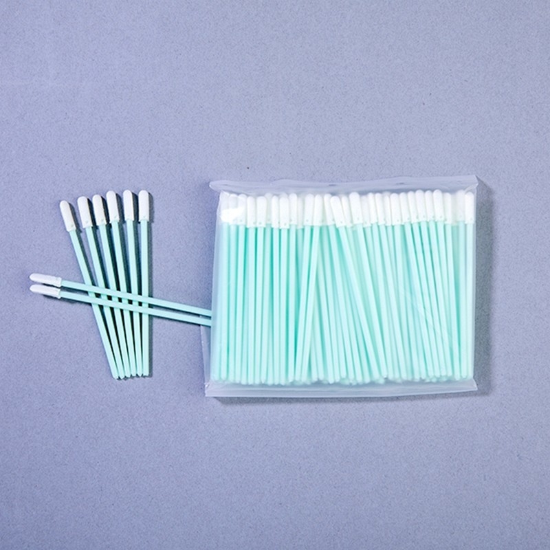 Mikro-Groove-Reinigungswerkzeuge TX750 Typ 76mm Schaumspitze Swabs mit robustem PP-Griff