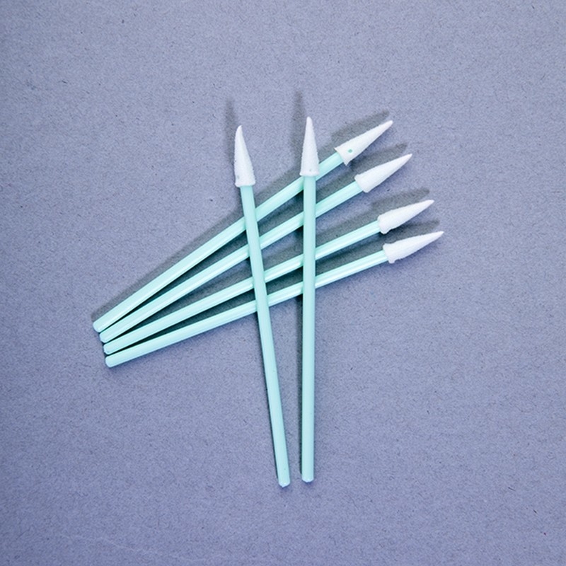 TX750 Typ Scharfe Schaumspitzen-Swabs 76mm Länge Staub entfernen Lint-freie Industrie-Swab