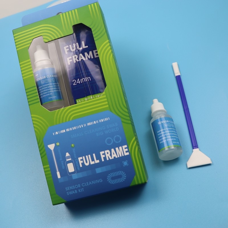 2 in 1 Mikrofaser APS-C Sensor Reinigung Swab CMOS Kamera Reinigung Kit mit Flüssigkeit