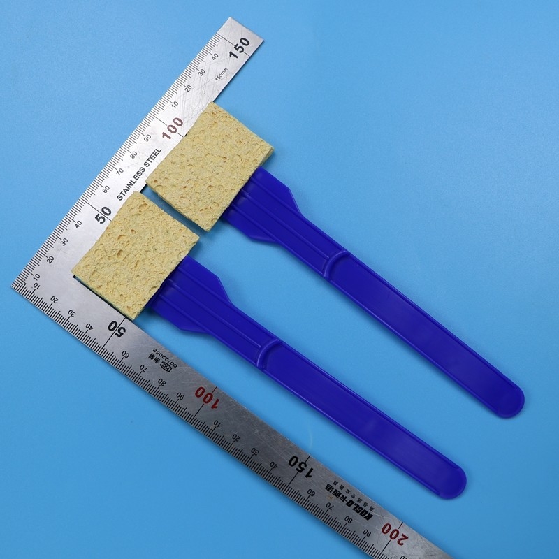 Hohe Absorptionsfähigkeit Umweltoberflächenprobenahme Schaumspülungen Zellulose Stick Montierte Schwammspülung für das Labor