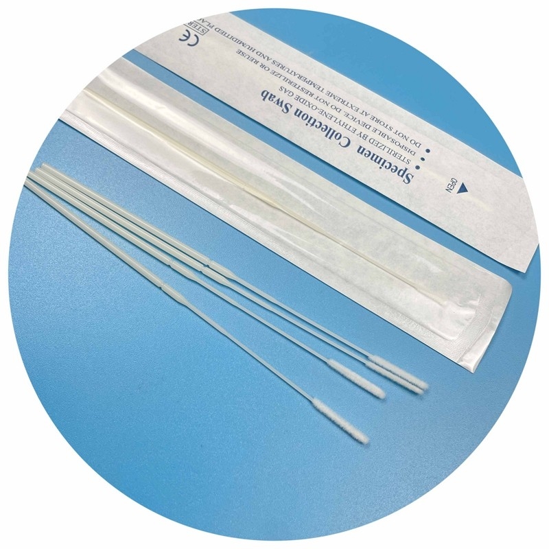 Sterile EO-Gasprobenprobenprobenproben mit CE-zertifizierter Nylon-Flockspitze, 150 mm lang mit Bruchpunkt, für medizinische/pharmazeutische Tests