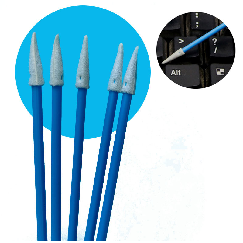 TX750 Ultra Low Lint Mini Spitzen Reinraum Schwamm Detaillierung Swab ESD Schaum Swab für Präzisionsreinigung