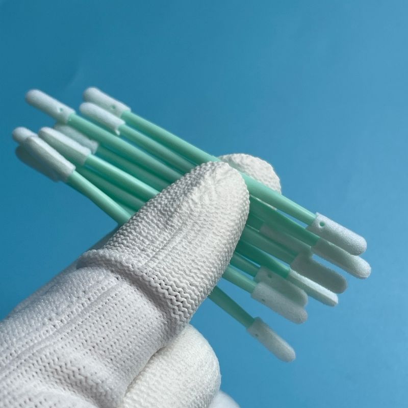 72mm beidseitiger Schaumstoff-Tupfer - 3,8x3,4mm kleine Spitze - für PCB-Lötpads, Steckverbinderstifte & Chip-Rückstände - 100 Stück