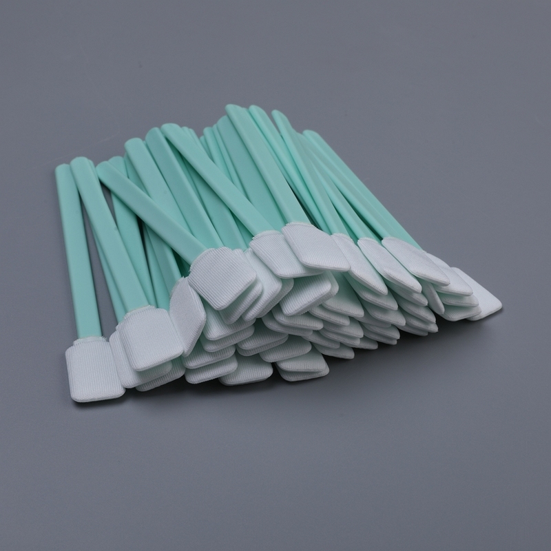 Doppelschicht Polyester Reinigung Swab Flat Rechteckkopf 15mm Lint frei Elektronik Reinigung Swab 125mm 100pcs