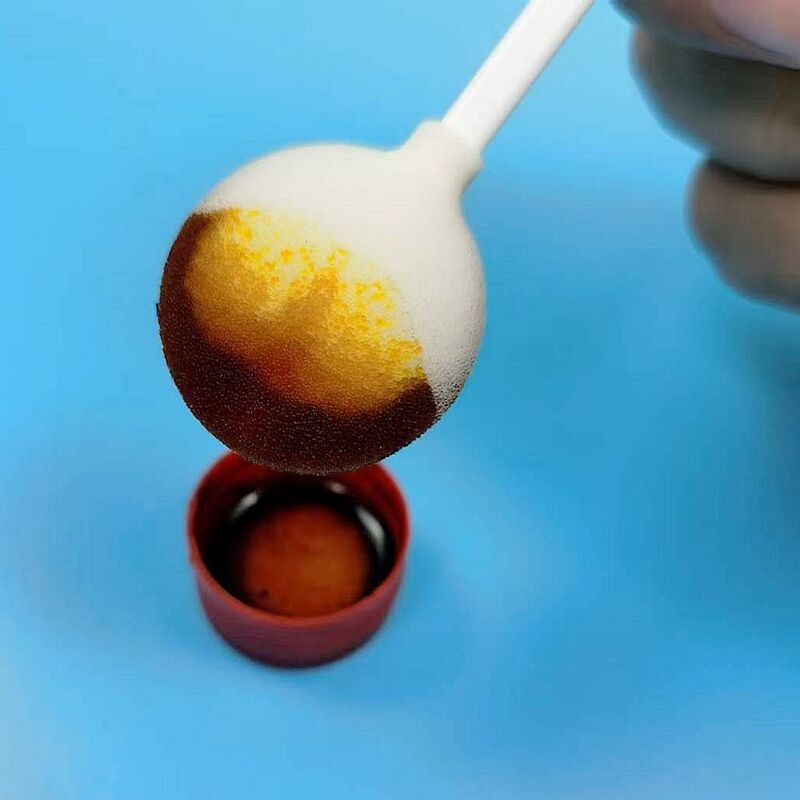 Wundreinigungsschwamm mit hoher Flüssigkeitskapazität: 105 mm Griff mit großem runden Kopf für ein effizientes Abflussmanagement