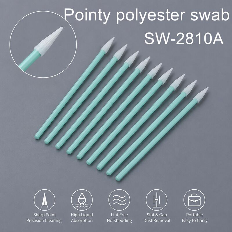 Scharfpunkt-Polyester-Swab für Elektronik-Optische Linsen-PCB-Tastatur-Lückenreinigung