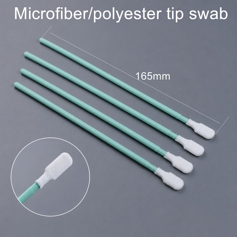 TX761 Reinraum Polyester-Swab mit Lint-freien Spitze und langlebige PP-Handgriff für PCB und optische Linsen Reinigung 6,6 Zoll 100pcs
