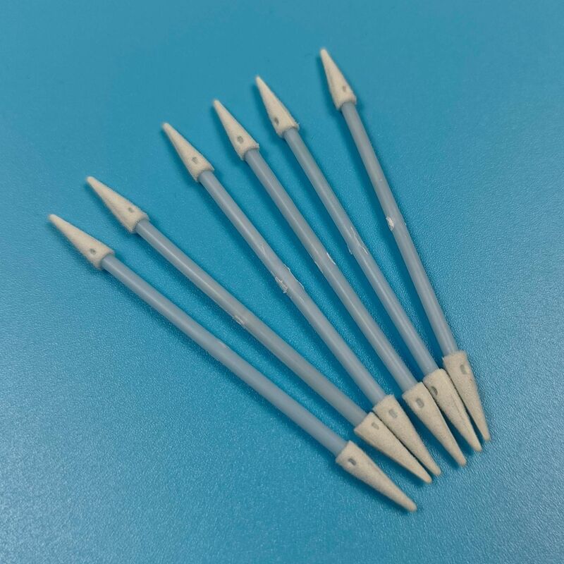 Fusselfreier Mini-Spitzschwammtupfer mit blauem Griff, 3,6 mm, Autoreinigungs-Detaillierungstupfer, Präzisionsreinigungs-ESD-Schaumtupfer für Reinräume