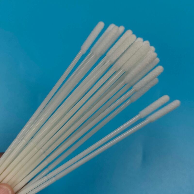 Einzeln verpackter starker ABS-Stab steriler beflockter Nylon-Tupfer Nasen-Tupfer Grippe-Test-Proben-Tupfer Mundproben-Sammel-Tupfer