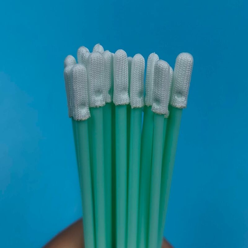 TX758 Fusselfreier, kleiner, flacher Reinraum-Tupfer, Halbleiter-Reinigungs-ESD-Polyester-Tupfer, Präzisions-Reinigungstupfer